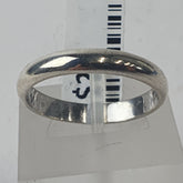 UNISEX SILVER BAND Ring Size S / 9.5 US